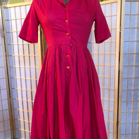 Vintage red dress - Picture 3 of 5